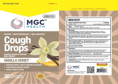 MGC label 30CT - Vanilla Honey   30